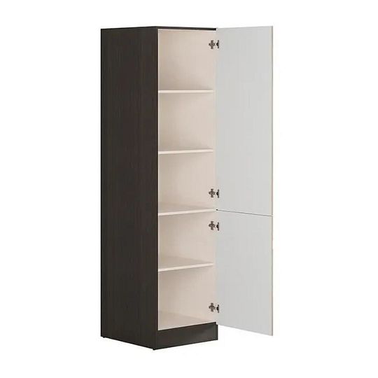 JUNONA potravinová skříňka 50 cm, pravá, Wenge/dub Sonoma