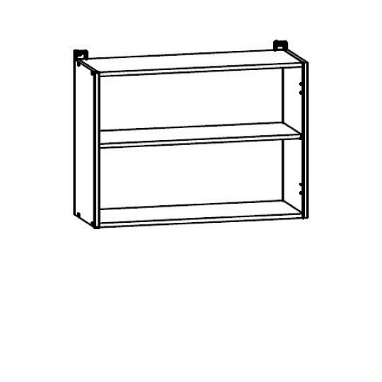 Junona Line Skříňka G2D/80/57, Bílá/Bílý lesk