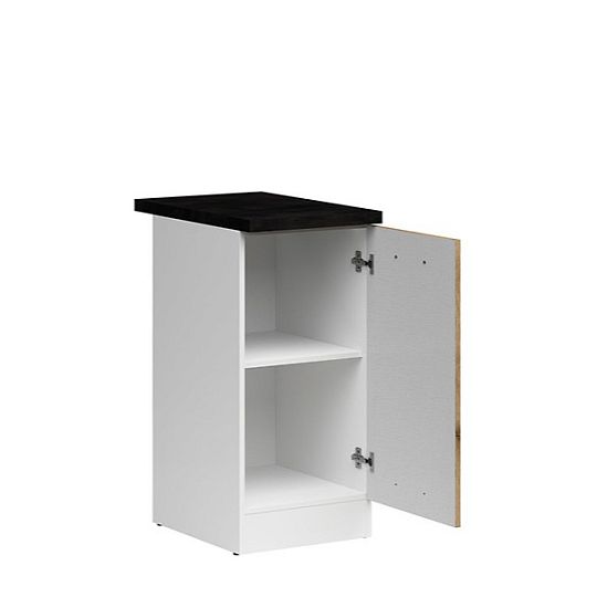 Junona Line Skříňka D1D/40/82-P, bílá/dub delano světlý