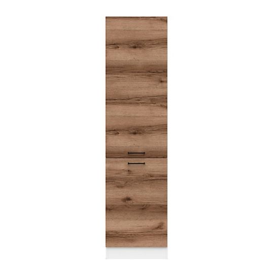 Junona Line Potravinová Skříňka D2D/50/195-L, bílá/dub delano tmavý