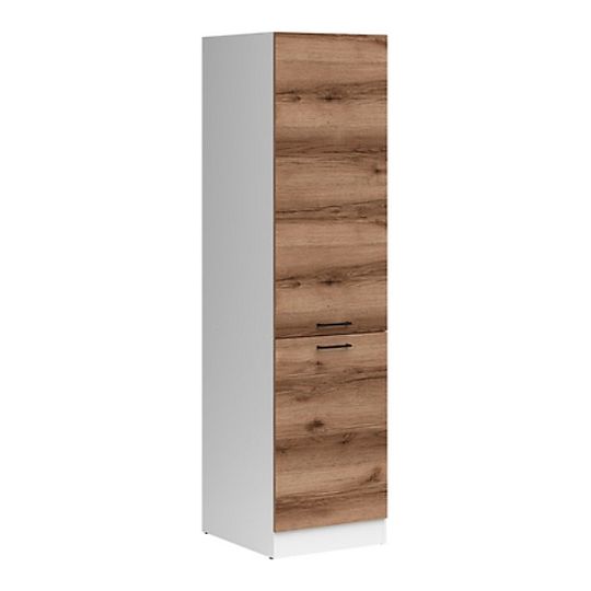 Junona Line Potravinová Skříňka D2D/50/195-L, bílá/dub delano tmavý