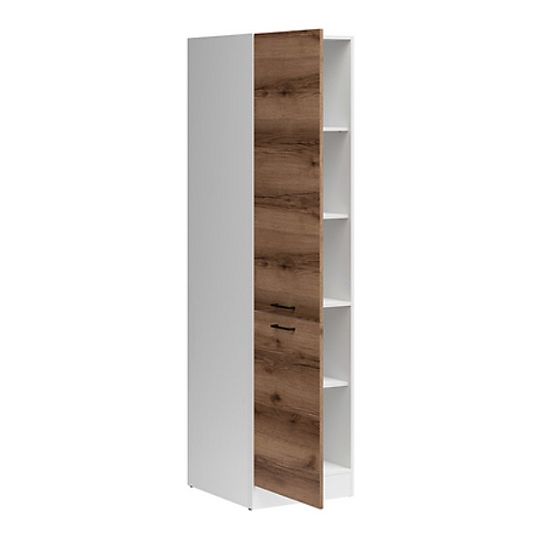 Junona Line Potravinová Skříňka D2D/50/195-L, bílá/dub delano tmavý