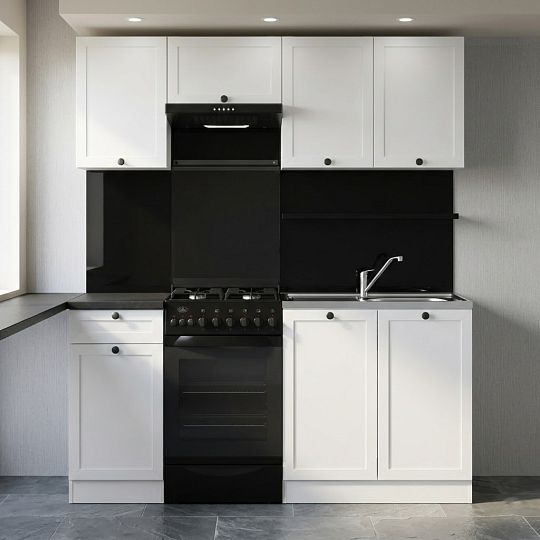 Kuchyň JUNONA RAMKA 170 cm, bez pracovní desky, bílá