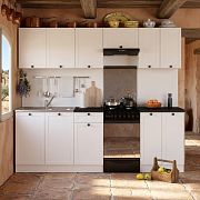 Kuchyň JUNONA RAMKA 230 cm, bez pracovní desky, bílá