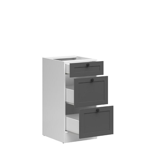 JUNONA RAMKA skříňka 40 cm, bílá/grafit