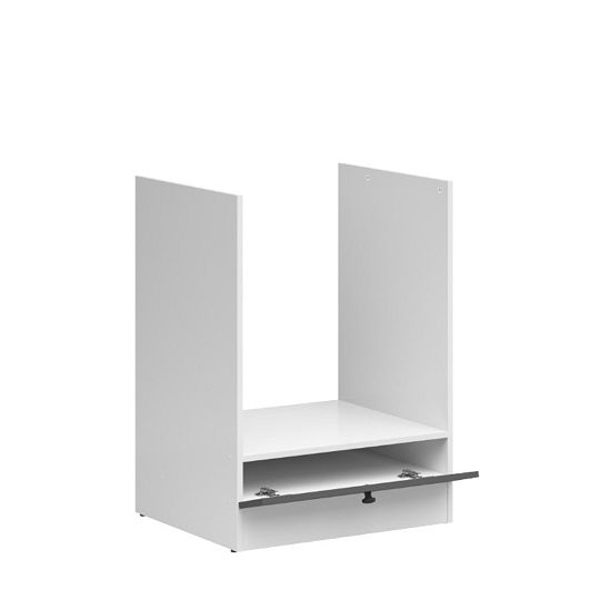 JUNONA RAMKA skříňka pro vestavnou troubu 60 cm, bílá/grafit