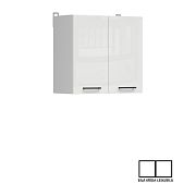 Junona Tafla skříňka 80 cm, bílá/bílá křída lesk