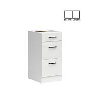 JUNONA TAFLA skříňka 40 cm, bílá/bílá křída lesk