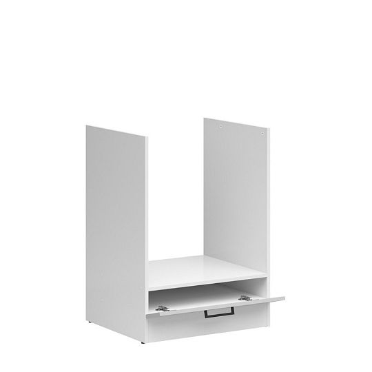 JUNONA TAFLA skříňka pro vestavnou troubu 60 cm, šedý lesk/bílá