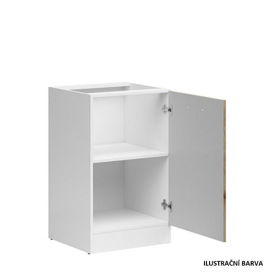 JUNONA skříňka 50 cm, pravá, wenge/dub sonoma