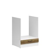 JUNONA skříňka na troubu 60 cm, bílá/dub delano světlý