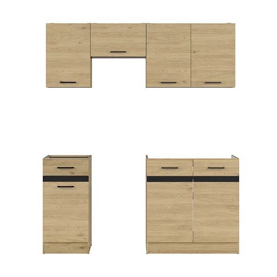 Kuchyň JUNONA 170 cm, bez pracovní desky, dub bernstein