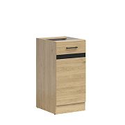 JUNONA skříňka 40 cm, pravá, dub bernstein