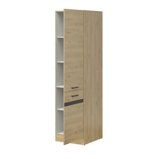 JUNONA potravinová skříňka 50, pravá, dub bernstein