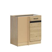 JUNONA skříňka rohová 100 cm, levá, dub bernstein