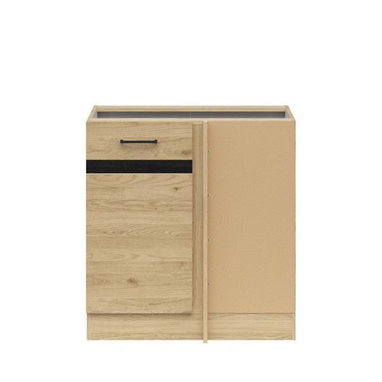 JUNONA rohová skříňka 100 cm, pravá, dub bernstein