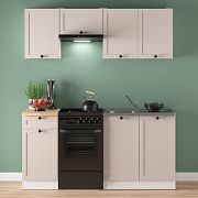 Kuchyň JUNONA RAMKA 170 cm, bez pracovní desky, bílá/kašmír