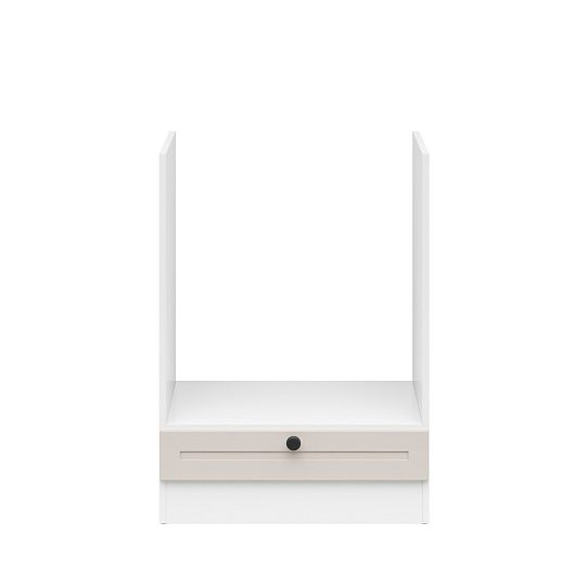 JUNONA RAMKA skříňka pro vestavnou troubu 60 cm, bílá/kašmír