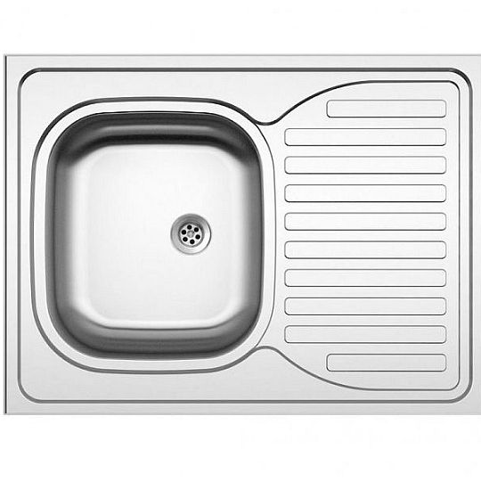 SET SINKS 800 nerezový dřez + baterie, mat/chrom