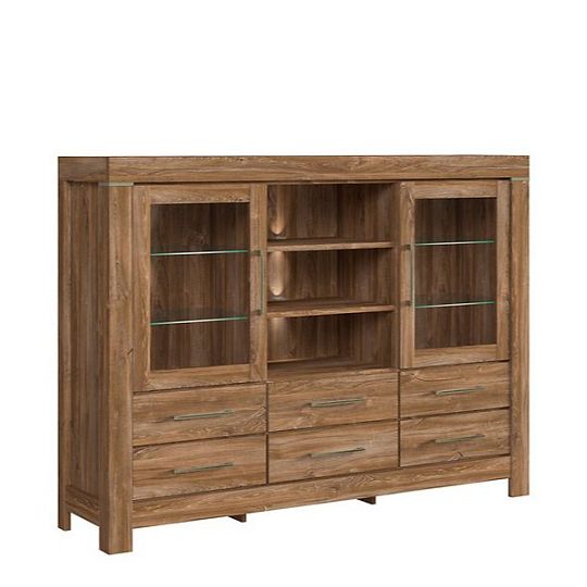 GENT komoda KOM2W6S/13/17, dub stirling