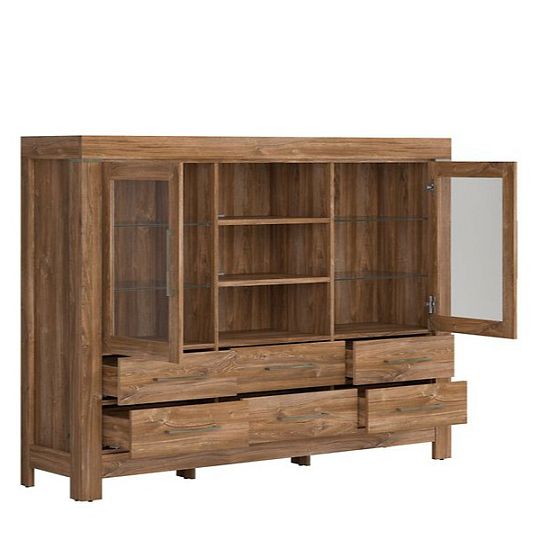 GENT komoda KOM2W6S/13/17, dub stirling