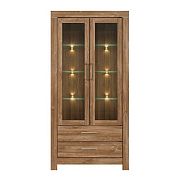 GENT vitrína REG2W2S/20/10, dub stirling