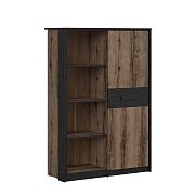 KASSEL regál REG1D, dub monastery/dub černý