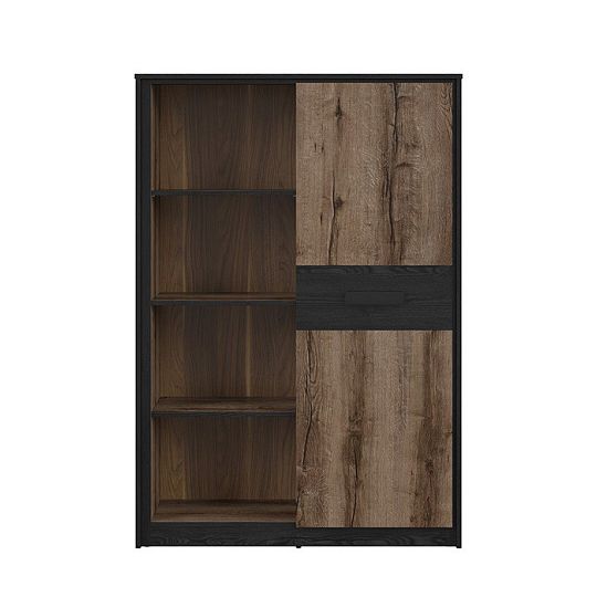 KASSEL regál REG1D, dub monastery/dub černý