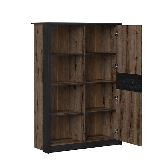 KASSEL regál REG1D, dub monastery/dub černý