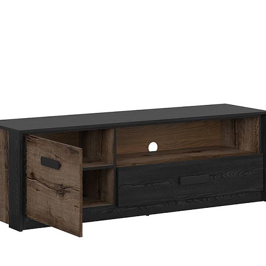 KASSEL televizní stolek RTV1D1S, dub monastery/dub černý