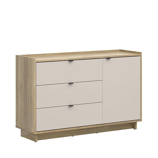 DALVA komoda KOM1D3S, dub mauvella/kashmir