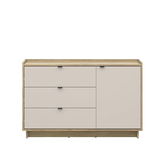 DALVA komoda KOM1D3S, dub mauvella/kashmir