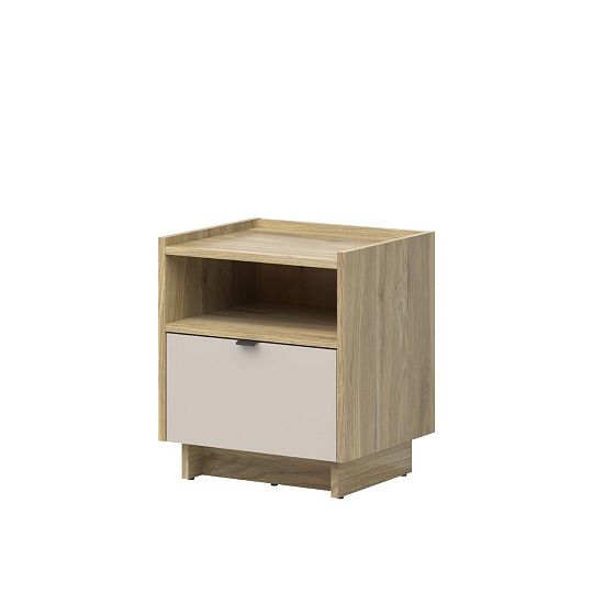 DALVA noční stolek KOM1S, dub mauvella/kashmir