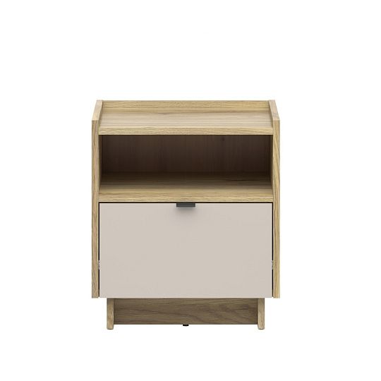 DALVA noční stolek KOM1S, dub mauvella/kashmir