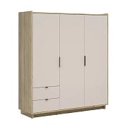 DALVA šatní skříň SZF3D2S, dub mauvella/kashmir