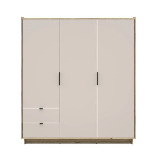 DALVA šatní skříň SZF3D2S, dub mauvella/kashmir