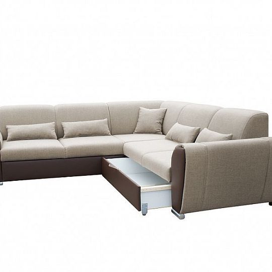 Denver Rohová sedací souprava, pravá, hnědá