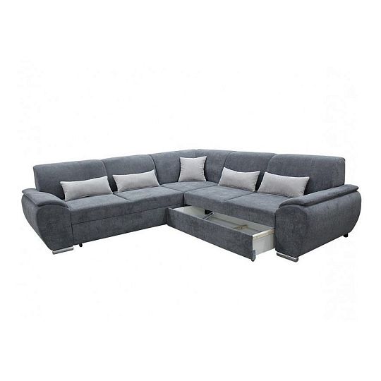 Ascona Rohová sedací souprava, levá, šedá Alfa 16
