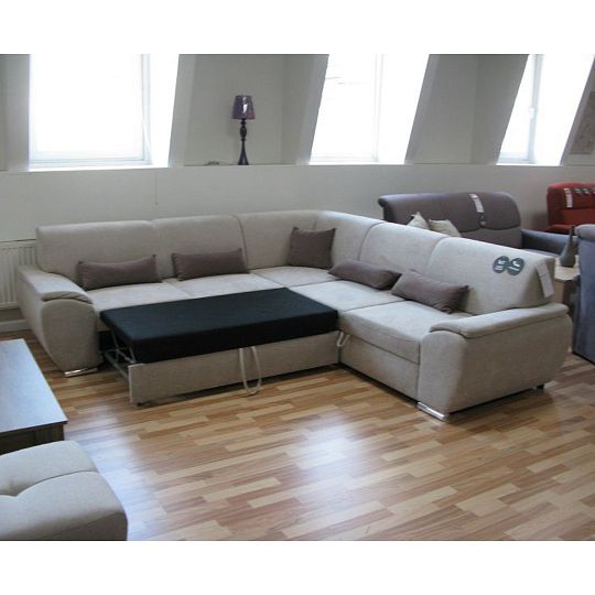 Ascona Rohová sedací souprava, levá, béžová Alfa 03