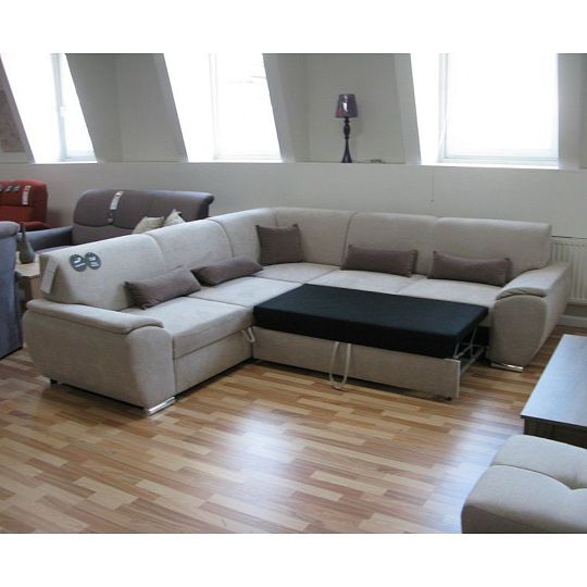 Ascona Rohová sedací souprava, pravá, béžová Alfa 03