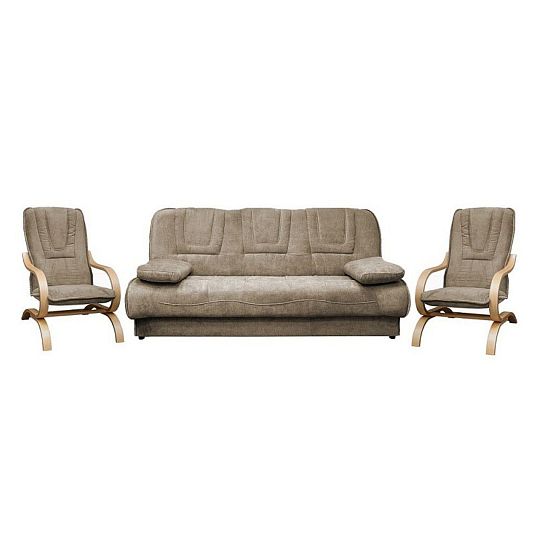 FIORD II pohovka + 2 křesla, Orinoco 24 béžová
