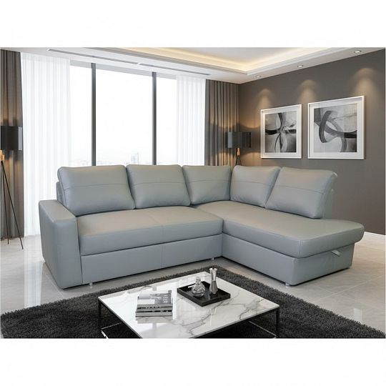 MIAMI rohová sedací souprava, levá, šedá grau