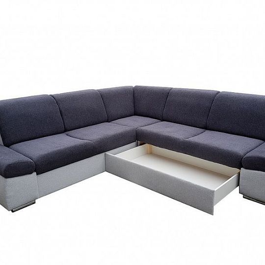 FLAIR rohová sedací souprava, levá, tmavě šedá