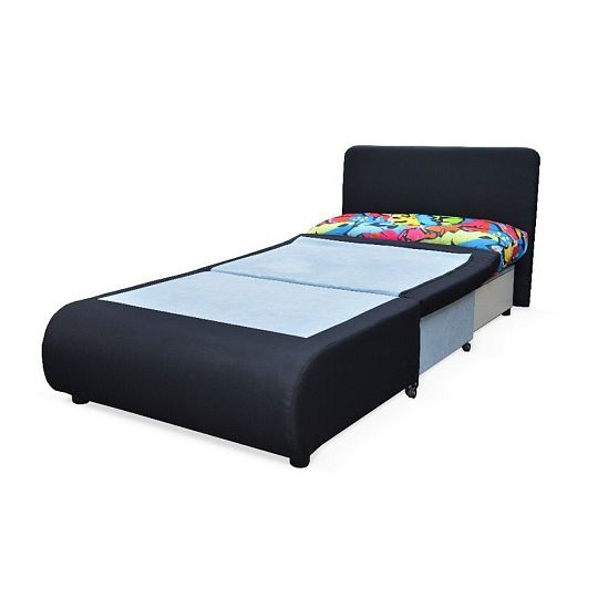 Kamil, rozkládací pohovka, Sawana 14 černá/Grafity 2