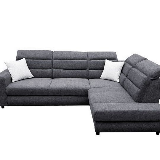 OPTIMA rohová sedací souprava, levá, šedá