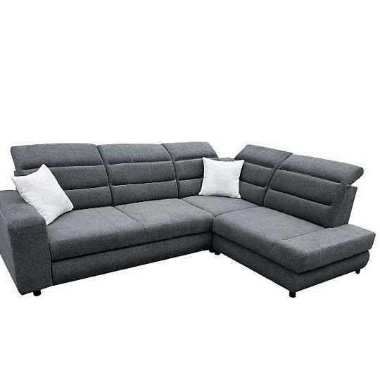 OPTIMA rohová sedací souprava, levá, šedá