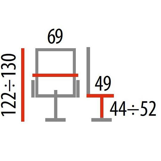 SUPRA kancelářské křeslo, černá/červená