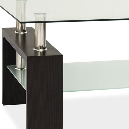 Lisa Basic II konferenční stolek, wenge/sklo