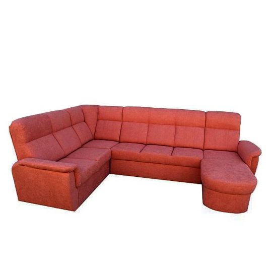 Modena Rohová sedací souprava do U pravá, cihlová Primo 52