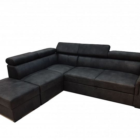 MADRID Rohová sedací souprava pravá, tmavě šedá